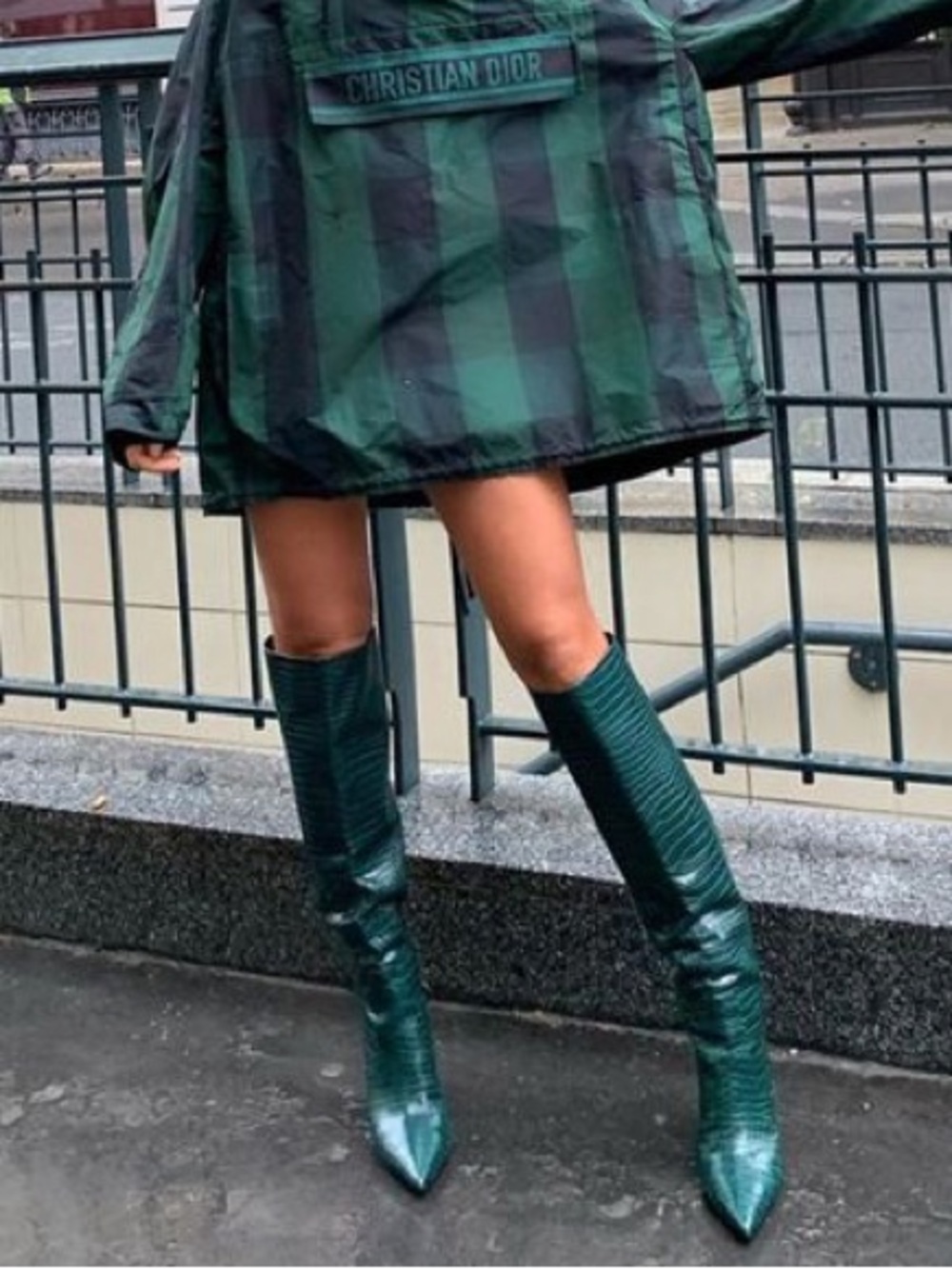 Jimmy Choo Mavis 85 Snakeskin Boots 💯 Authentic | nwt - green